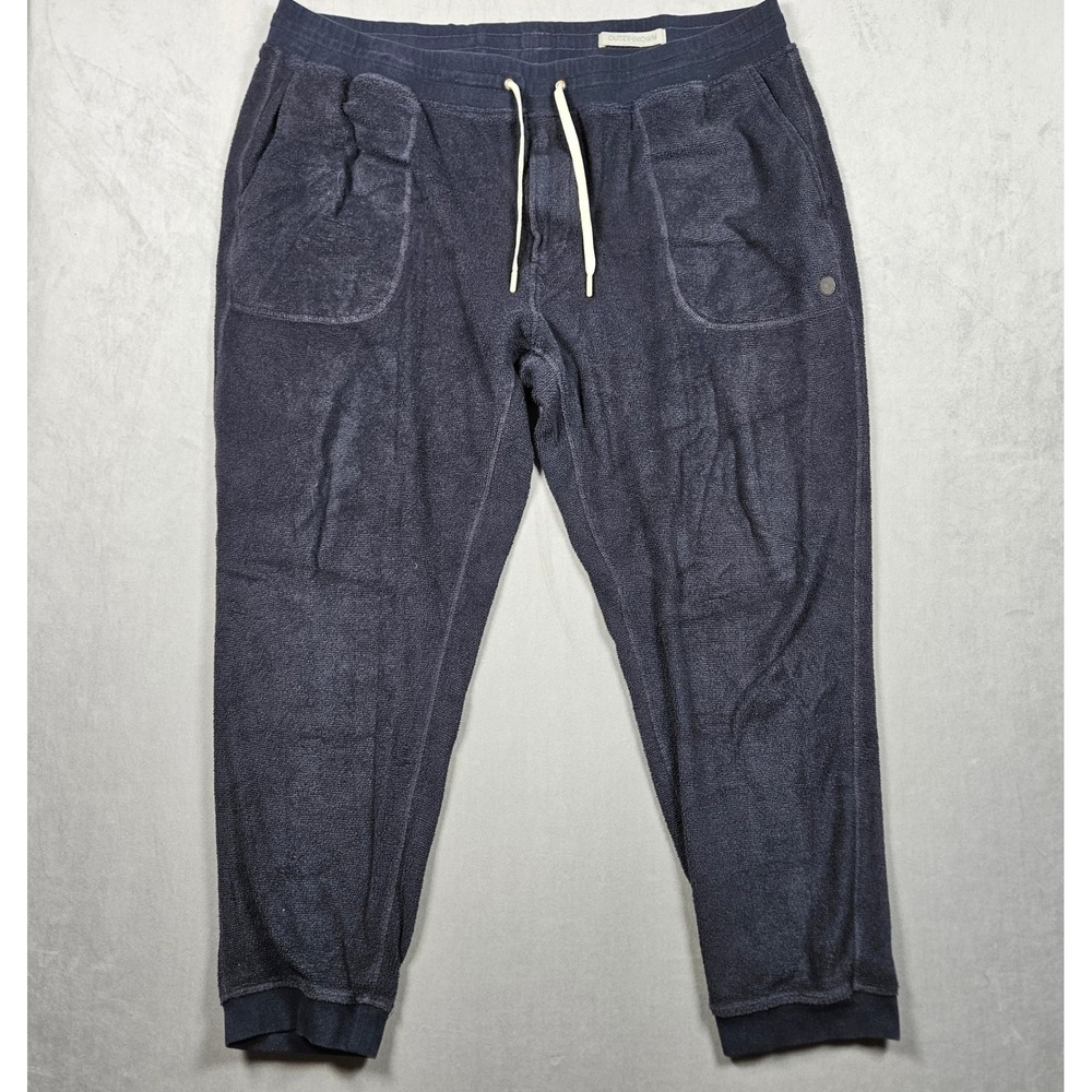 Outerknown Sweatpants Mens XXL Navy Blue Terry Cloth Organic Cotton Joggers